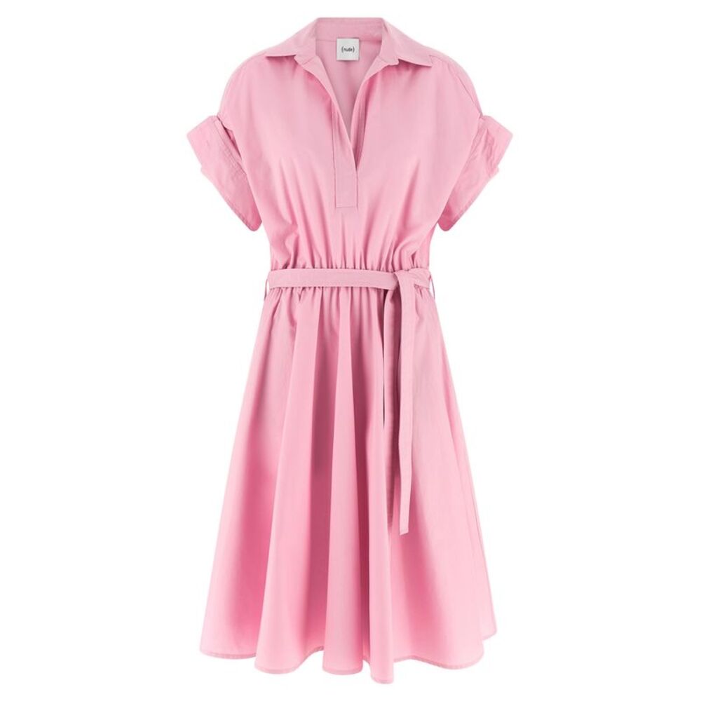 NUDE Multicolor Cotton Midi Women's Dress